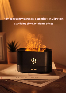 Máy Khuếch Tán Hương Thơm Mới Máy Tạo Độ Ẩm Không Khí Máy Tạo Sương Mát Mẻ Siêu Âm Đèn Ngọn Lửa Tinh Dầu Led Fogger - Product Image 2