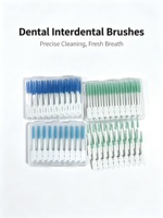 Brosses interdentaires en silicone souple multi-usages, 40 pièces, cure-dents portables pour le nettoyage des dents, haleine fraîche, brosses interdentaires souples