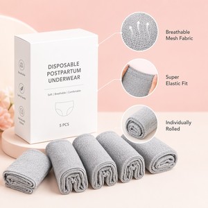 Ropa Interior Desechable <span class=keywords><strong>Posparto</strong></span>, Transpirable, de Malla, Cintura Alta, Suave y Elástica - Product Image 1