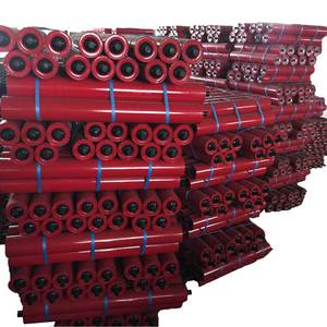 Karet sabuk konveyor rol pembawa kembali rol datar baja/plastik/sabuk Idler HDPE rol kembali konveyor - Product Image 5