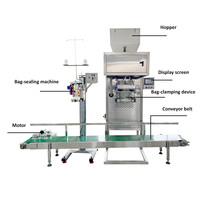 Machine d'emballage de poudre semi-automatique à double hélice haute précision 50 kg, machine de remplissage de sacs lourds pour l'alimentation et les produits chimiques