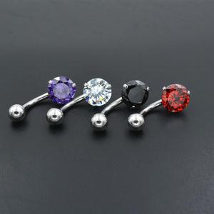 Ensemble de bijoux de <span class=keywords><strong>piercing</strong></span> pour <span class=keywords><strong>femme</strong></span> en acier inoxydable, micro-pavé de zircon rose, forme cœur, pour nombril et tétons, style simple et tendance - Product Image 4