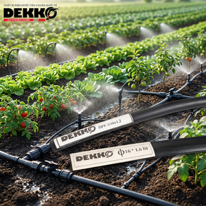 Tubería de Riego Agrícola DEKKO DPE 16x1.2, Flexible, de Polietileno Negro, Redonda, Estándar ISO/DIN, 2m o Longitud Personalizada para Riego Agrícola - Product Image 6