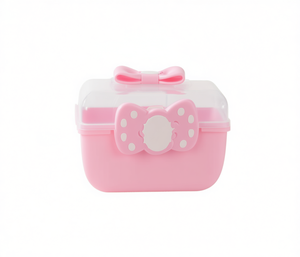 Caja de Almacenamiento de Plástico de 4 L con Lazo Colorido, Contenedor de Almacenamiento Multiusos para Cocina, Rectangular, de Una Sola Capa, Tipo Vertical - Product Image 1