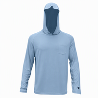 Sweat à capuche de pêche à la mouche pour homme, personnalisé avec logo, anti-UV UPF50, anti-bactérien, doux, respirant, ventilé, grande taille, séchage rapide, 100% coton