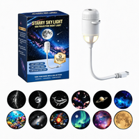 Lampe de Projection USB Ciel Étoilé, Veilleuse LED Nébuleuse à Col Flexible 360 Degrés pour Décoration Maison, Fête, Chambre, Cadeau