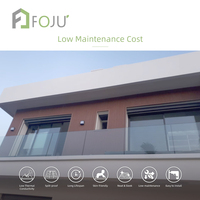 Revêtement mural Foju WPC, panneau composite bois-plastique moderne européen, extérieur, imperméable, 3D, pour salle de sport, commerce, salle de bain, couloir, 5