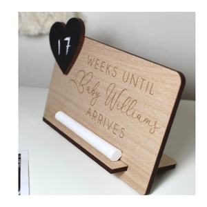 El más vendido Regalo de <span class=keywords><strong>embarazo</strong></span> Fecha de vencimiento Cuenta regresiva Llegada del bebé Placa de Cuenta Regresiva - Product Image 3