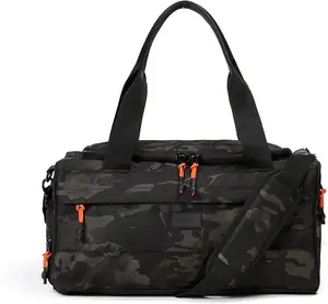 Borsa da palestra impermeabile con scomparto per scarpe tasche per accessori piccola borsa da viaggio per la notte Durable Sports Duffel uomo donna