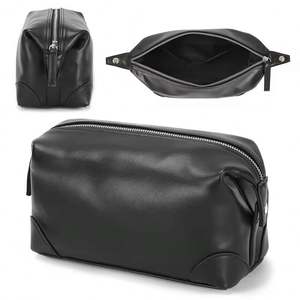 Neceser de Viaje Impermeable de Cuero PU Premium para Hombre, Bolsa Organizadora para Cosméticos y Artículos de Afeitado - Product Image 3
