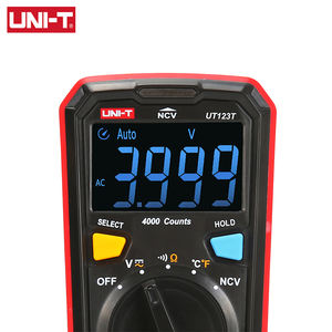 เครื่องวัดแรงดันไฟฟ้าดิจิทัลขนาดเล็ก UNI-T UT123T อัตโนมัติ, เครื่องวัดแรงดันไฟฟ้า DC AC เครื่องวัดความต้านทาน NCV - Product Image 2