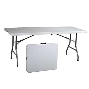 Easy — Table pliante, meuble de pique-nique rectangulaire, en plastique, longue et blanche, à bas <span class=keywords><strong>prix</strong></span>, pour l'extérieur, OEM - Product Image 1