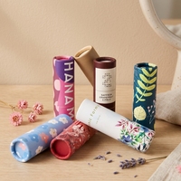 Tube de baume à lèvres en papier kraft biodégradable sur mesure, anti-fuite, avec système push-up, pour déodorant et emballage cosmétique – Vente en gros