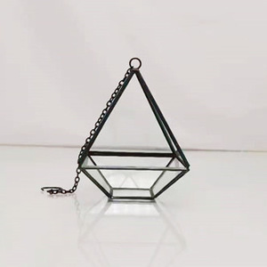 Terrario Colgante de Cristal, Moderno y Artístico, con Forma de Lágrima, Geométrico, Poliedro, Soporte para Plantas de Aire, Maceta de Escritorio, Florero DIY - Product Image 4
