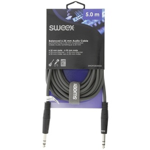 6.35mm <b>Stereo</b> Audio <b>Cable</b> Male To Male 5m Dark Grey - Product Image 3