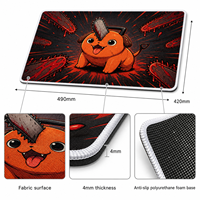 Tapis de Souris Gaming Anime Chauffant en Gros, Tapis de Bureau Personnalisé avec Logo OEM, Tapis de Table Esports Antidérapant en Tissu Écologique, En Stock