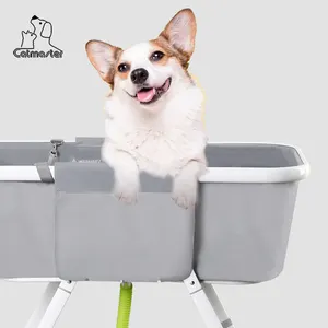 OEM Factory Outlet For Pets Adjustable Suppliers Plastic Grooming Folding Small Bath Tub Foldable Pet Bathtub