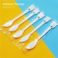 Nouveau 2-en-1 PP blanc beurre spatules queue outils de nettoyage Nylon brosse épandeur accessoires articles de cuisine 2023 maison Gadget