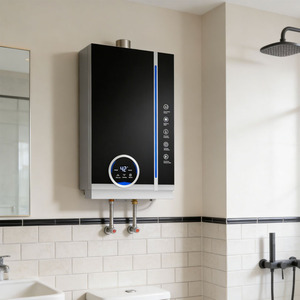 <span class=keywords><strong>Chauffe</strong></span>-<span class=keywords><strong>eau</strong></span> mural extérieur au <span class=keywords><strong>gaz</strong></span> naturel 24 kW en acier inoxydable à température constante pour usage domestique, faible coût d'entretien - Product Image 4