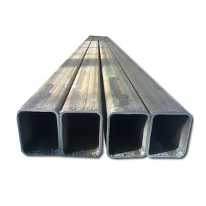 Made in china 40x40mm 6m length black iron round and square tube steel pipe construction pipe
