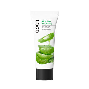 Limpiador Facial de Aloe Vera de Marca Privada OEM, Cuidado Natural de la Piel, Blanqueador, Limpieza Profunda - Product Image 1