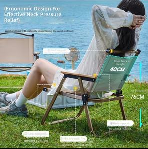 Tabouret de camping pliable écologique et durable avec dossier, taille mini, structure en acier inoxydable, prix d'usine, personnalisable pour l'extérieur - Vente en gros - Product Image 5