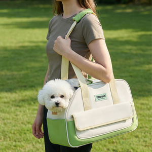 Bolsa de transporte para mascotas YBtoopet, bolsa de hombro de nailon de gran capacidad para viajes al aire libre, para perros y gatos, con ventana de malla para mascotas pequeñas - Product Image 1