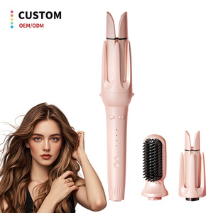 เครื่องหนีบผมและม้วนผม XBH 2 in 1 อัตโนมัติ พร้อมแกนม้วนผมแบบหมุนได้  สำหรับม้วนผมลอนแบบมืออาชีพ พกพาสะดวก - Product Image 1