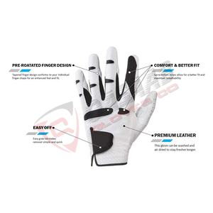 Best Selling <b>Men's</b> Right-Handed Sports Golf <b>Gloves</b> Custom Made Cabretta Leather Natural-Fit Stabled-Grip Fashionable PU Gym Use - Product Image 3