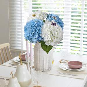 Offre Spéciale – Hortensia Artificiel Effet Naturel, Grande Tête, Vert, en Gros, Hortensia Blanc en Latex, Vente en Gros - Product Image 6