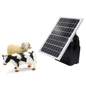 Électrificateur de clôture solaire à l'énergie solaire 1,2j, équipement de conteneurs 12kv, chargeur/contrôleur, système de gestion des animaux