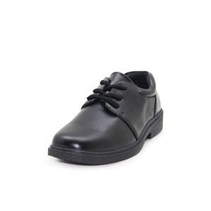 Zapatos de cuero negros para niños, calzado escolar cómodo, barato, venta al por mayor - Product Image 1