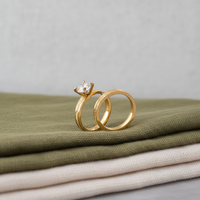 Nouvelle bague de couple en acier inoxydable plaqué or 18 carats pour femme et homme, fiançailles, mariage