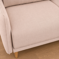 Canapé de salon moderne de luxe - Canapé en tissu confortable avec pieds en bois, directement de l'usine