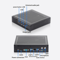 Ordinateur de bureau miniature INYUDA, processeur Core I3 4e génération, 4 Go de mémoire, 128 Go de SSD, Windows 11 pour les entreprises et la maison, mini-ordinateur hôte, prises US/CN/EU