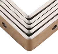 Benutzer definierte L-Form 90 Grad Wand halterung Eck halterung Edelstahl Metall Winkel regal für Bett möbel Holz und Eisen Struktur