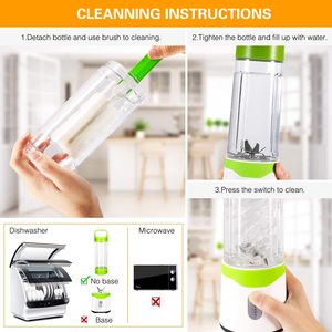 Liquidificador Elétrico Portátil de Frutas 500ML, Mini Liquidificador Recarregável USB, Pequeno Liquidificador Portátil - Product Image 4