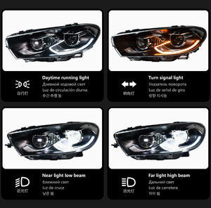 AURON 2009-2015 VW Scirocco LED Low Beam Headlamp <b>Plug</b> Play 12V 36W 6000 lm 6000K <b>Universal</b> Fitment 6 Months New - Product Image 3