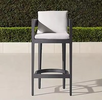 Meubles de bar de jardin 2024 Offre Spéciale Tabouret de comptoir de bar en aluminium brillant au design moderne