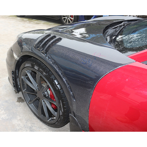 Kit carrosserie style YG pour 718 982 BOXSTER CAYMAN, modification et amélioration de voiture 2016-2023 : pare-chocs avant, garde-boue en fibre de carbone. - Product Image 3