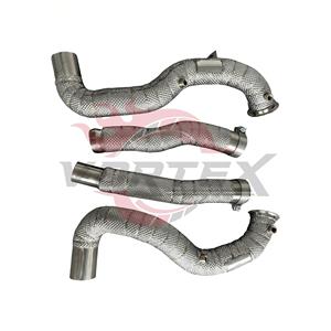 Tuberías de Escape Térmicamente Blindadas Vortex para Mercedes-Benz AMG GT GTS 4.0T con Manta Térmica de Alta Temperatura y Tuberías de Conexión, Juego de 4 Piezas - Product Image 3