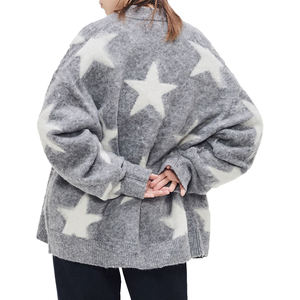 Maglione da <span class=keywords><strong>donna</strong></span> in maglia di Mohair in <span class=keywords><strong>pile</strong></span> Jacquard in <span class=keywords><strong>pile</strong></span> e Mohair lavorato a maglia Unisex - Product Image 5