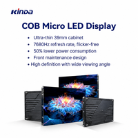 Panel Layar LED COB P0.9 P1.2 Kustom, Pitch Ultra Halus, Sambungan Tanpa Celah, Dinding Layar LED untuk Aula Pameran