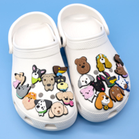 Accessoires de mode tendance en PVC pour sabots de chien, breloques de chaussures, vente en gros, breloques personnalisées pour chaussures, breloques pour maman de chien, ornements cadeaux en vrac