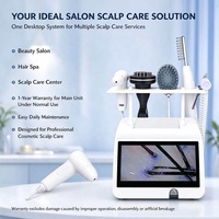 Appareil de soin du cuir chevelu professionnel 5 en 1, de bureau, avec poignées interchangeables, écran de détection HD de 12 pouces, pour salon de coiffure et spa