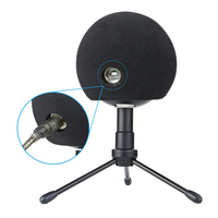 Housse de microphone en mousse à livraison rapide, bonnette anti-vent en fausse fourrure pour microphone Blue Snowball 13.5+11.5+7.5cm