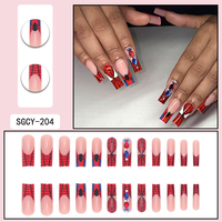 Vente en gros de faux ongles personnalisables à la mode, magnifiques, de haute qualité, pour femmes, ongles artificiels, produit très vendu
