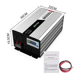 Power Inverter THD<3% pure sine wave DC24V to 220v Converter with CE for travel use