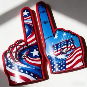Custom LOGO 18 in <b>EVA</b> Giant Foam Finger Cheerleading Gloves for Athletics Soccer Celebration Cheerleading Local Sport Occasions - Product Image 5