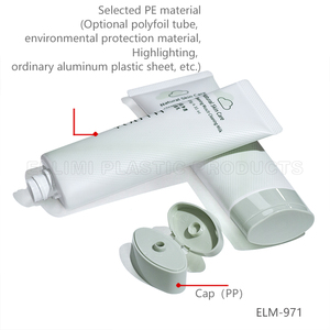 100ml 3.4oz 120ml 5oz 140g Flat Oval Plastic Cosmetic Facial Cleanser <strong>Tubes</strong> with Screw or Flip Lid - Product Image 5